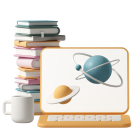 stack-of-books-showing-planets